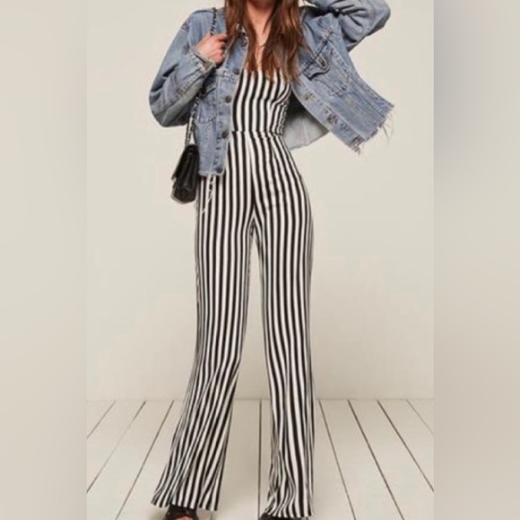 REFORMATION Striped Jumpsuit - Picture 2 of 11